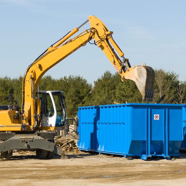 can i choose the location where the residential dumpster will be placed in Clay City Illinois